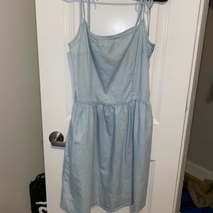 Light denim GAP sundress size 8 Tall